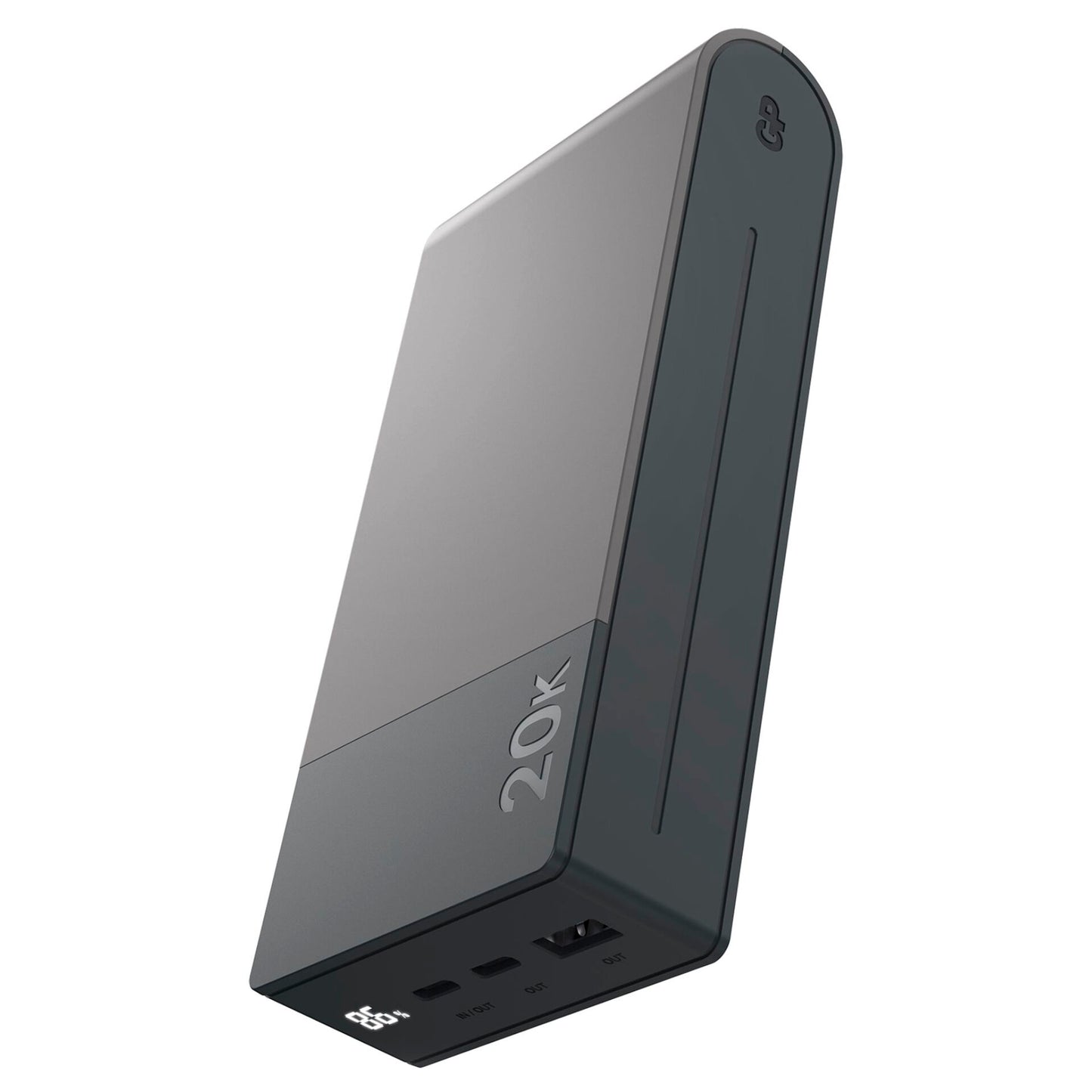 GP PowerBank M2+ 20C    20000mAh 2xUSB-C/1xUSB-A black LED-Anz.