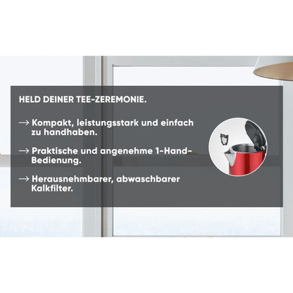 Severin WK 3427 Wasserkocher rot