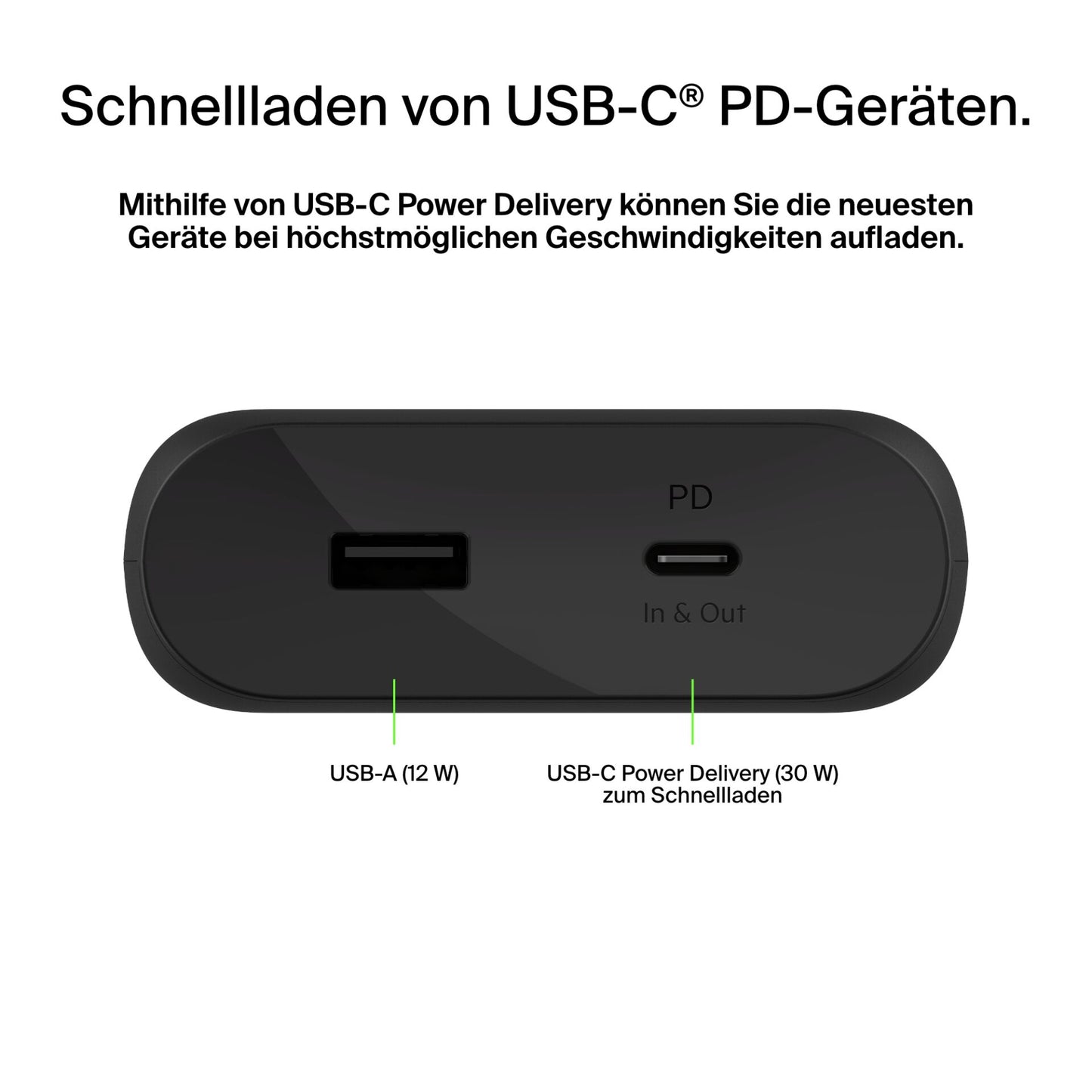Belkin BOOST Charge 3-Port-Lapt. 20.000mAh 65W USB-C/A BPB020btBK