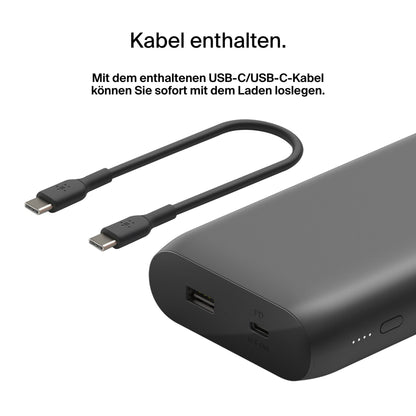 Belkin BOOST Charge 3-Port-Lapt. 20.000mAh 65W USB-C/A BPB020btBK
