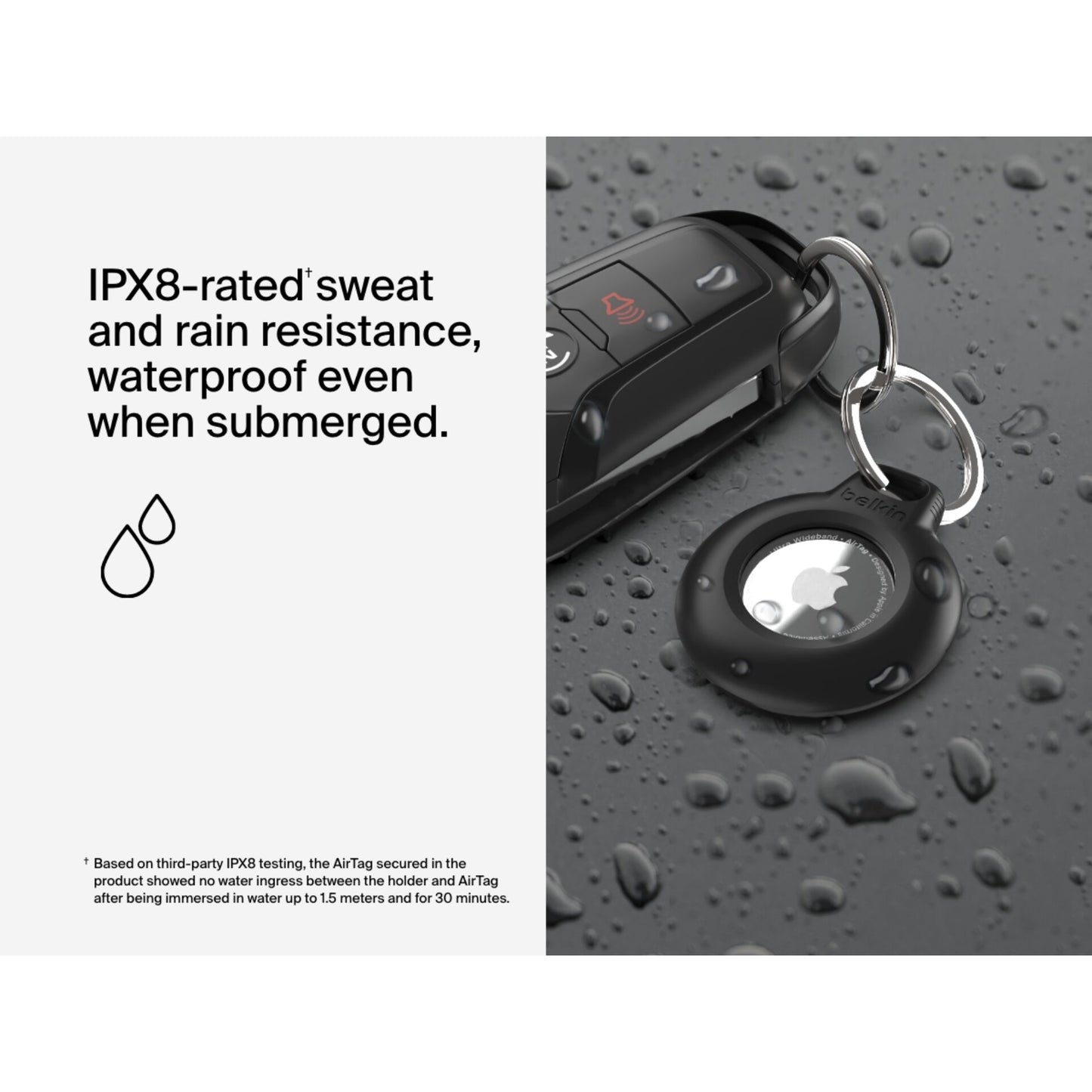 Belkin Secure Holder waterproof Keyring black MSC013btBK