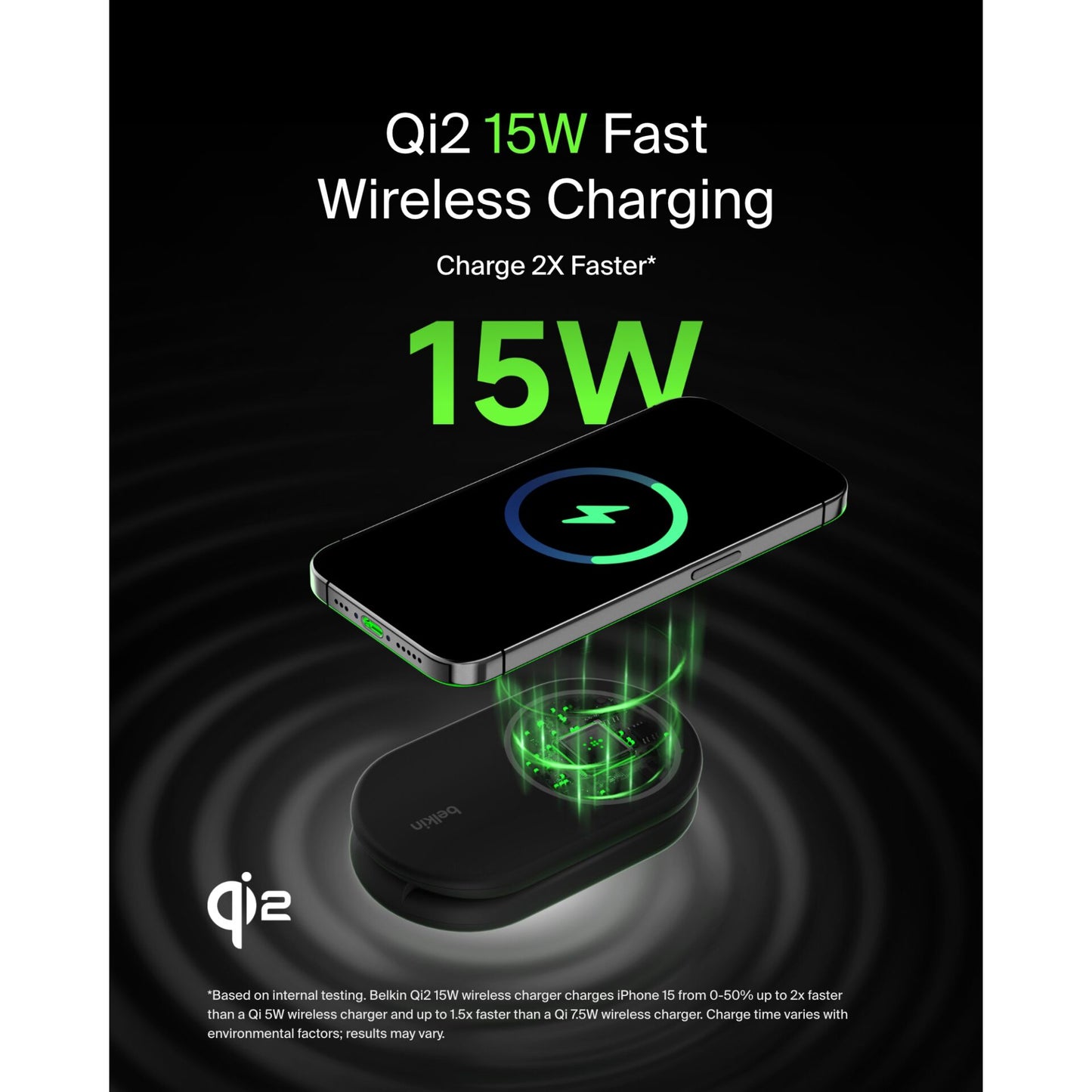 Belkin BOOST Charge magneti. 15W 2in1 +output/USB-C bl.WIZ028vfBK