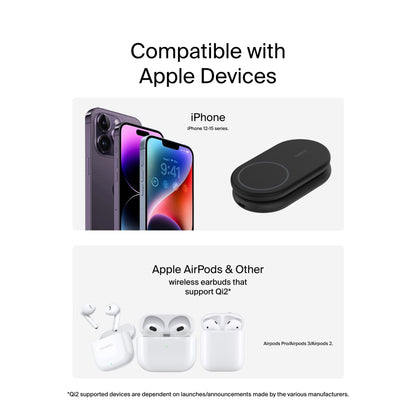 Belkin BOOST Charge magneti. 15W 2in1 +output/USB-C bl.WIZ028vfBK