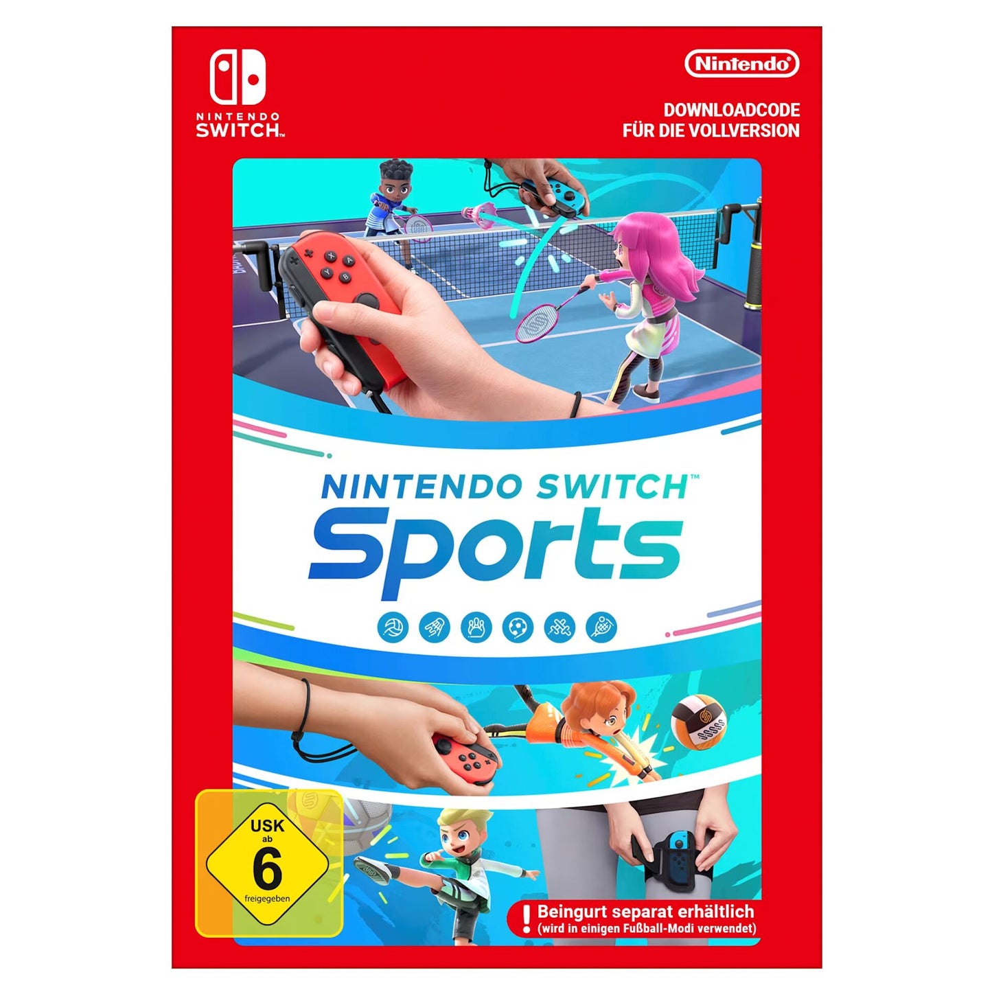Nintendo Switch blau-rot inkl Switch Sports Set