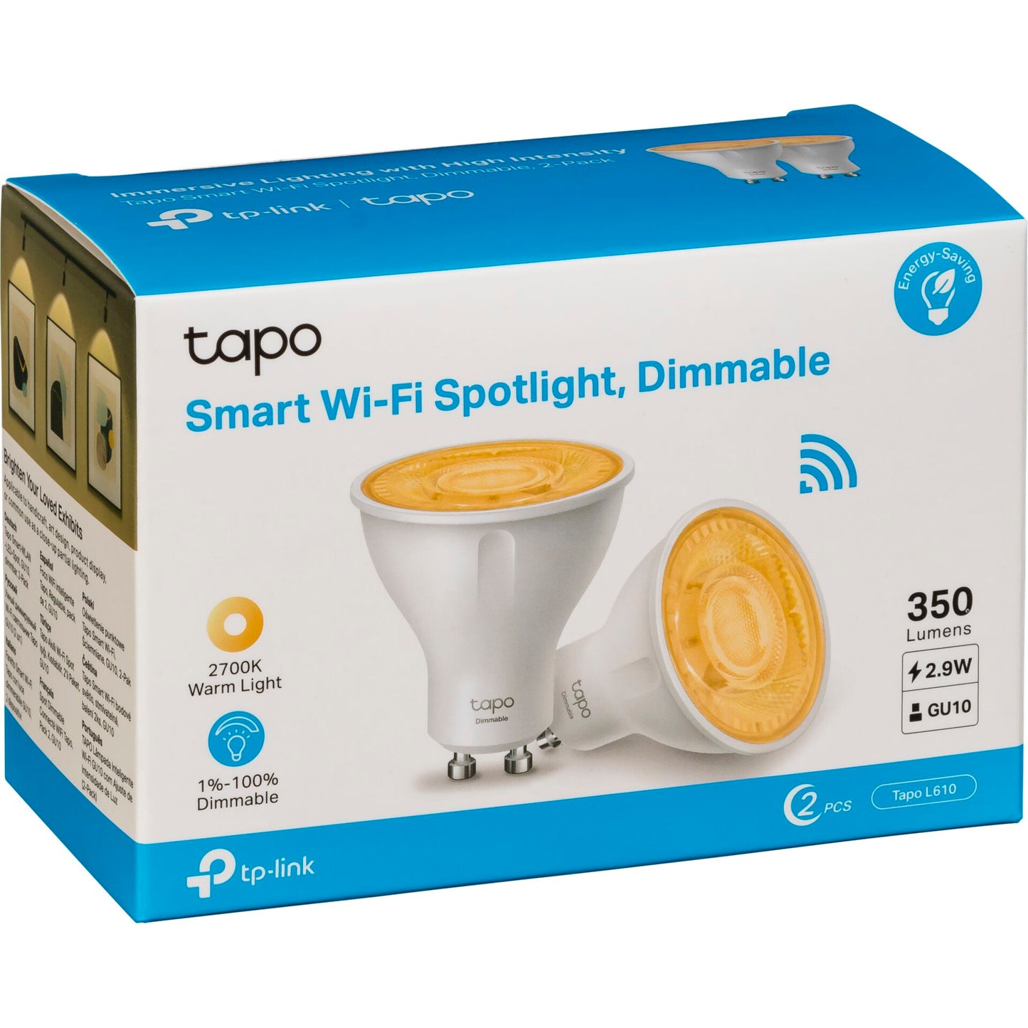 Tapo L610 GU10 (2 Pack) Smart LED Bulb