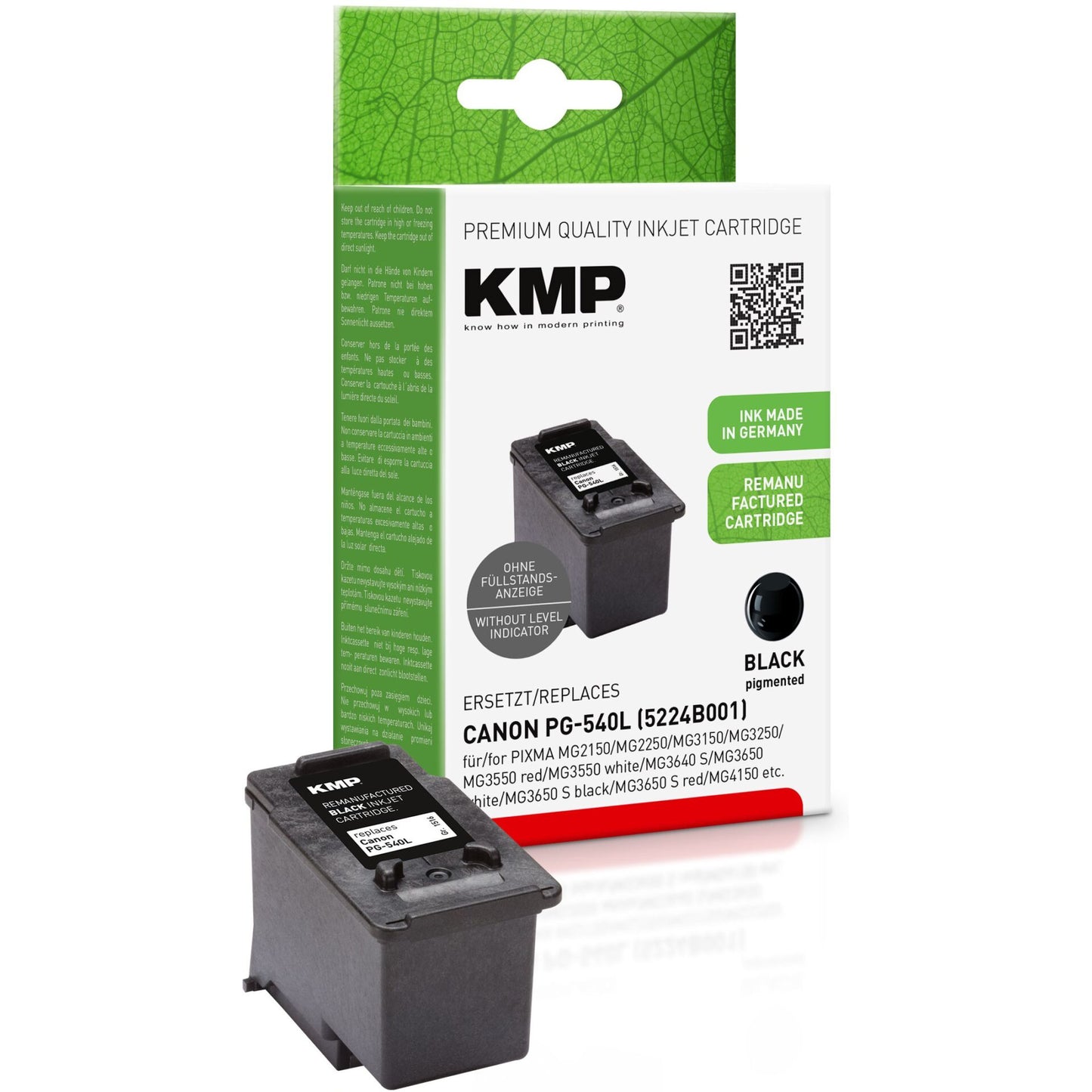 KMP ink cartridge black compatible with Canon PG-540 L