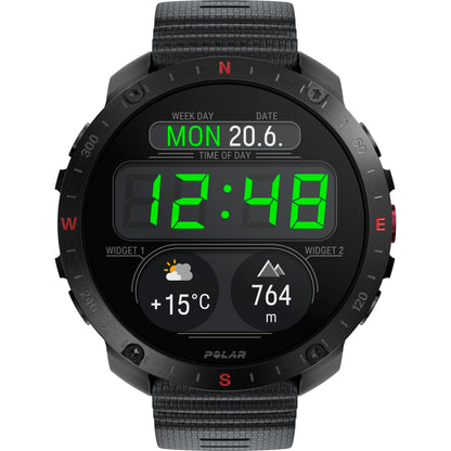 Polar Grit X2 Pro HR S-L Black