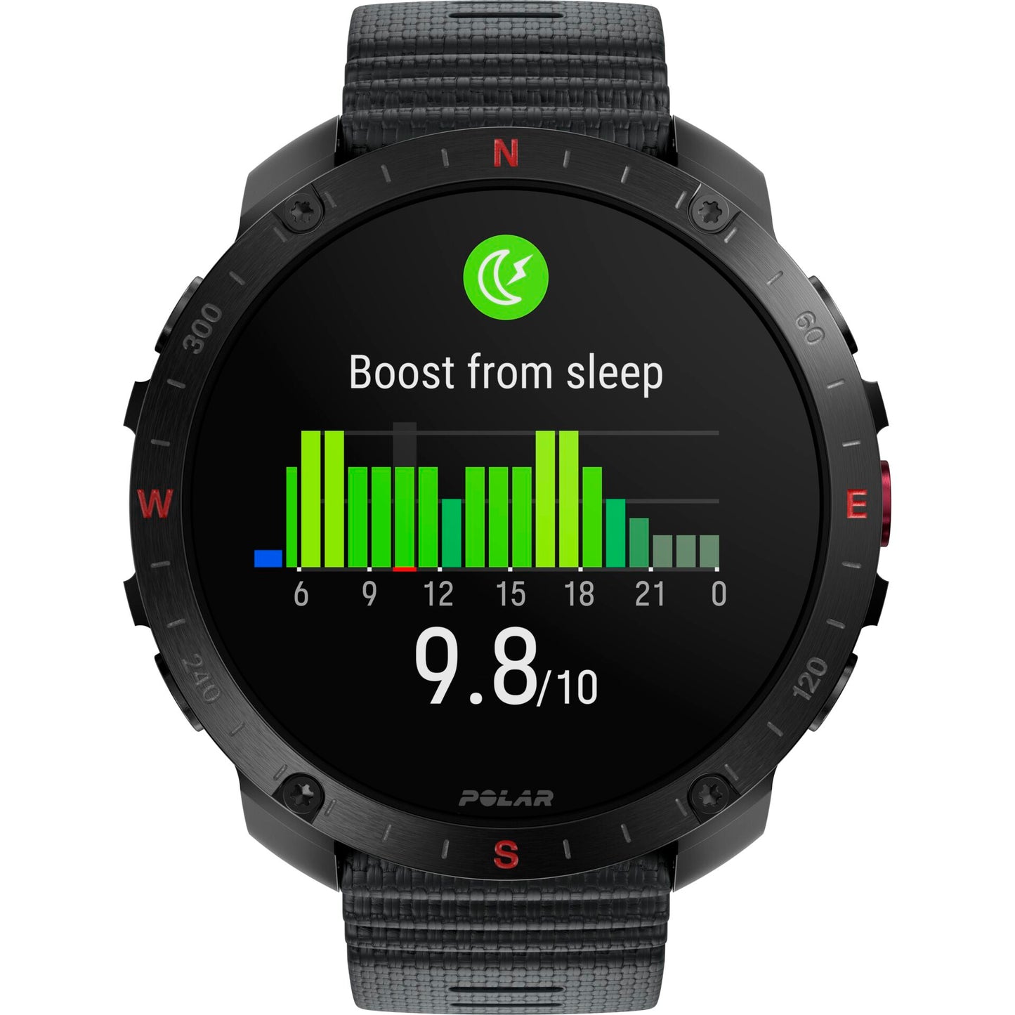 Polar Grit X2 Pro HR S-L Black