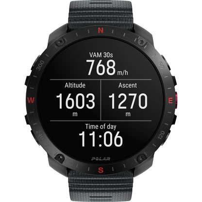 Polar Grit X2 Pro HR S-L Black