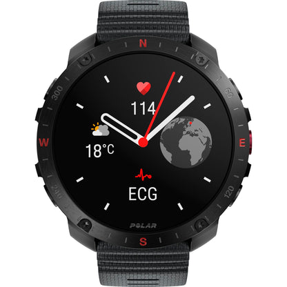 Polar Grit X2 Pro HR S-L Black