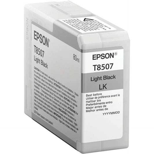 Epson ink cartridge light black T 850 80 ml               T 8507