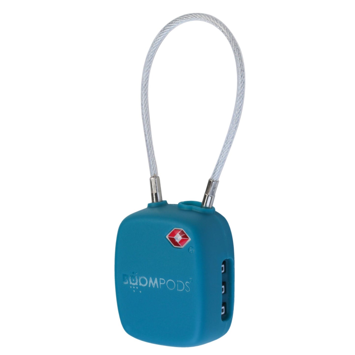 Boompods LOCK TSA Bag Tracker Ocean Blue