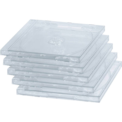1x5 Hama CD Jewel-Case transparent                44748