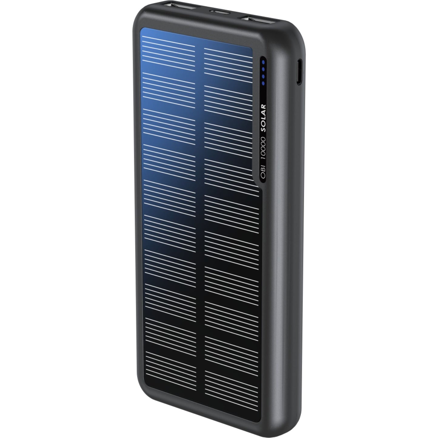 Boompods Obi 10,000mAh Solar Powerbank - Black