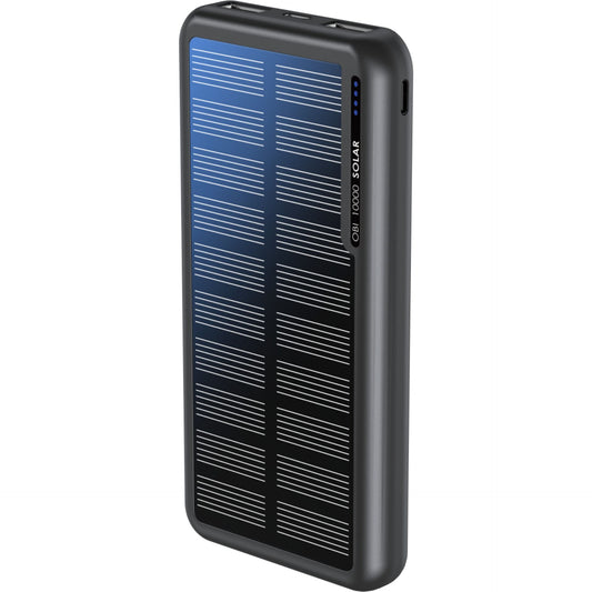 Boompods Obi 10,000mAh Solar Powerbank - Black