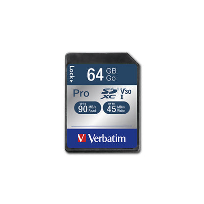 Verbatim SDXC Karte Pro     64GB Class 10 UHS-I             47022