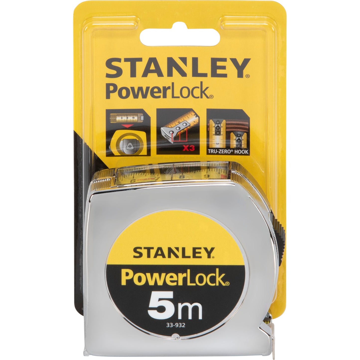 Stanley Bandmaß Powerlock, 5m 19mm
