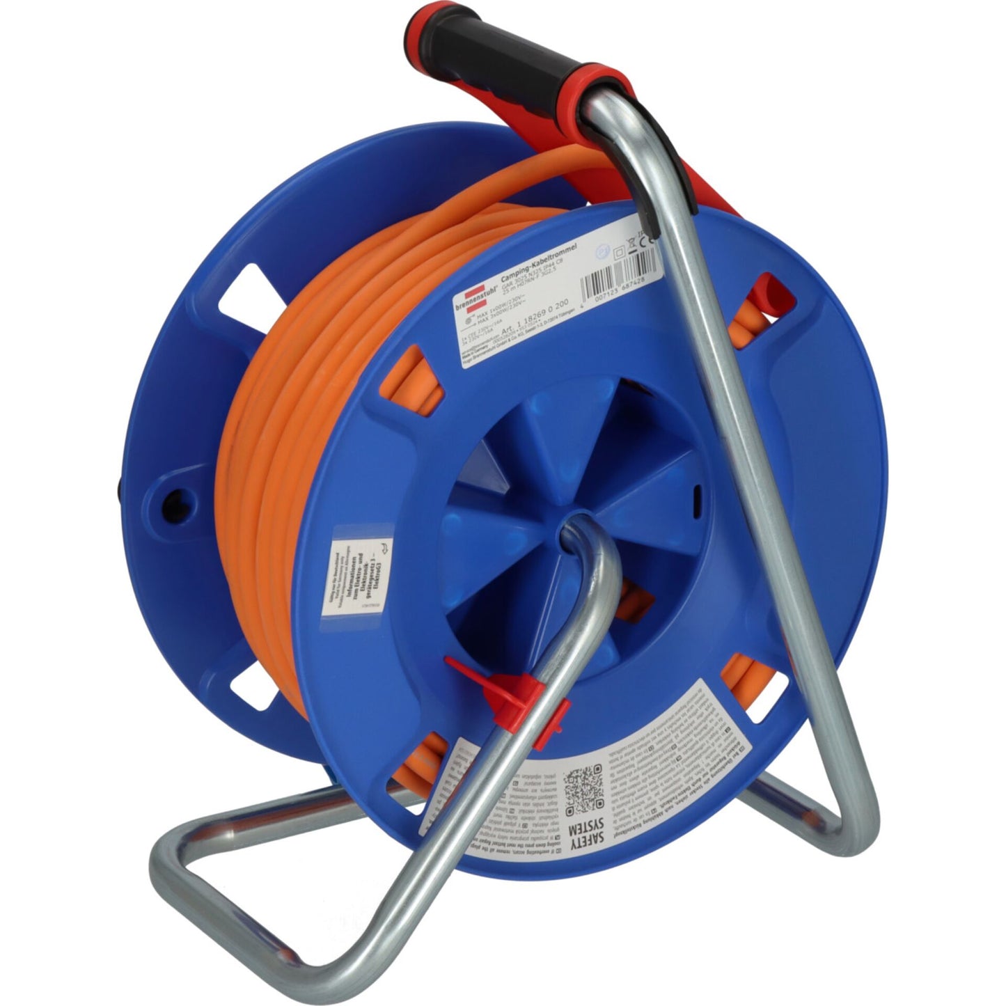 Brennenstuhl Cable Drum CEE 300 25m orange Camping