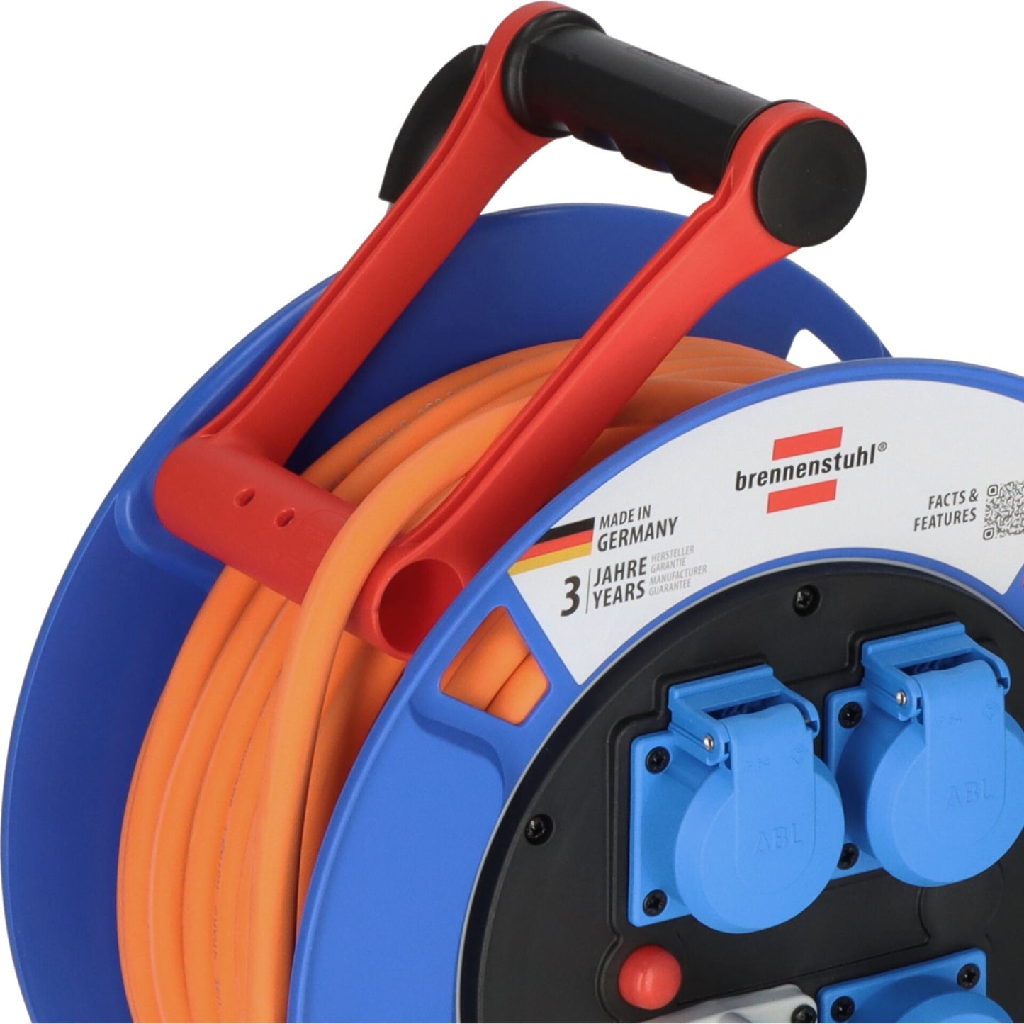 Brennenstuhl Cable Drum CEE 300 25m orange Camping