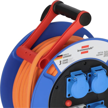 Brennenstuhl Cable Drum CEE 300 25m orange Camping