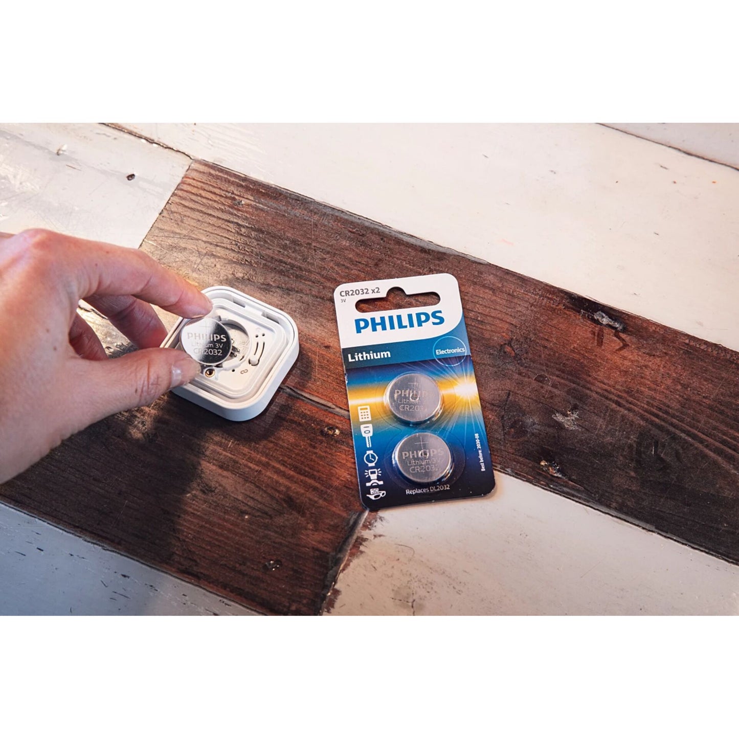 1x2 Philips Lithium 3.0V CR2032 Knopfzelle