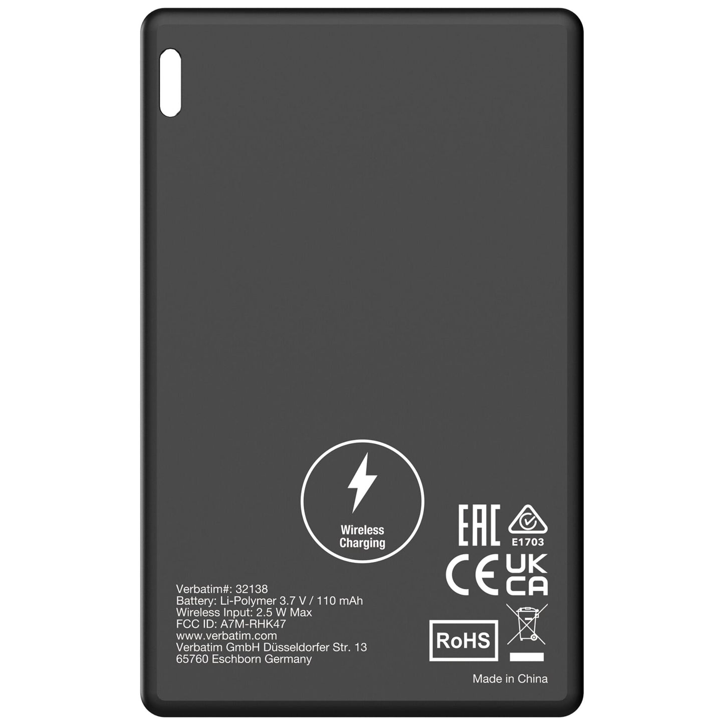 1x2 Verbatim My Finder Card BT schwarz/silber  MYFCR-02BS 32140