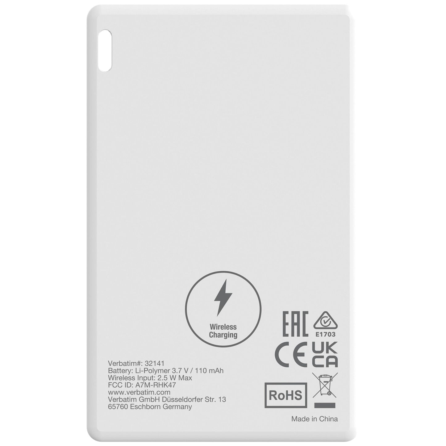 1x3 Verbatim My Finder Card BT schw.silb.weiß MYFCR-03BSW 32141