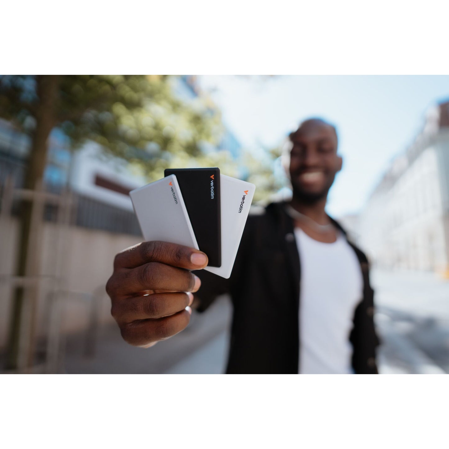 1x3 Verbatim My Finder Card BT schw.silb.weiß MYFCR-03BSW 32141