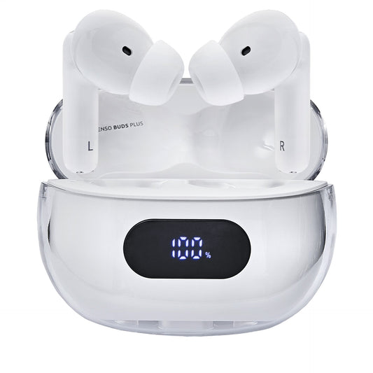 Intenso Buds Plus  dig. Display True Wireless Headphones white