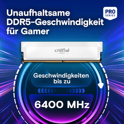 Crucial Pro DDR5-6400 Kit   32GB 2x16GB UDIMM CL38 W Overclocking