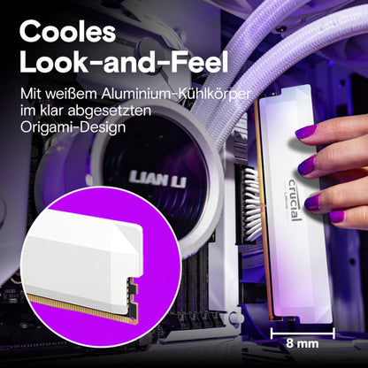 Crucial Pro DDR5-6400 Kit   32GB 2x16GB UDIMM CL38 W Overclocking