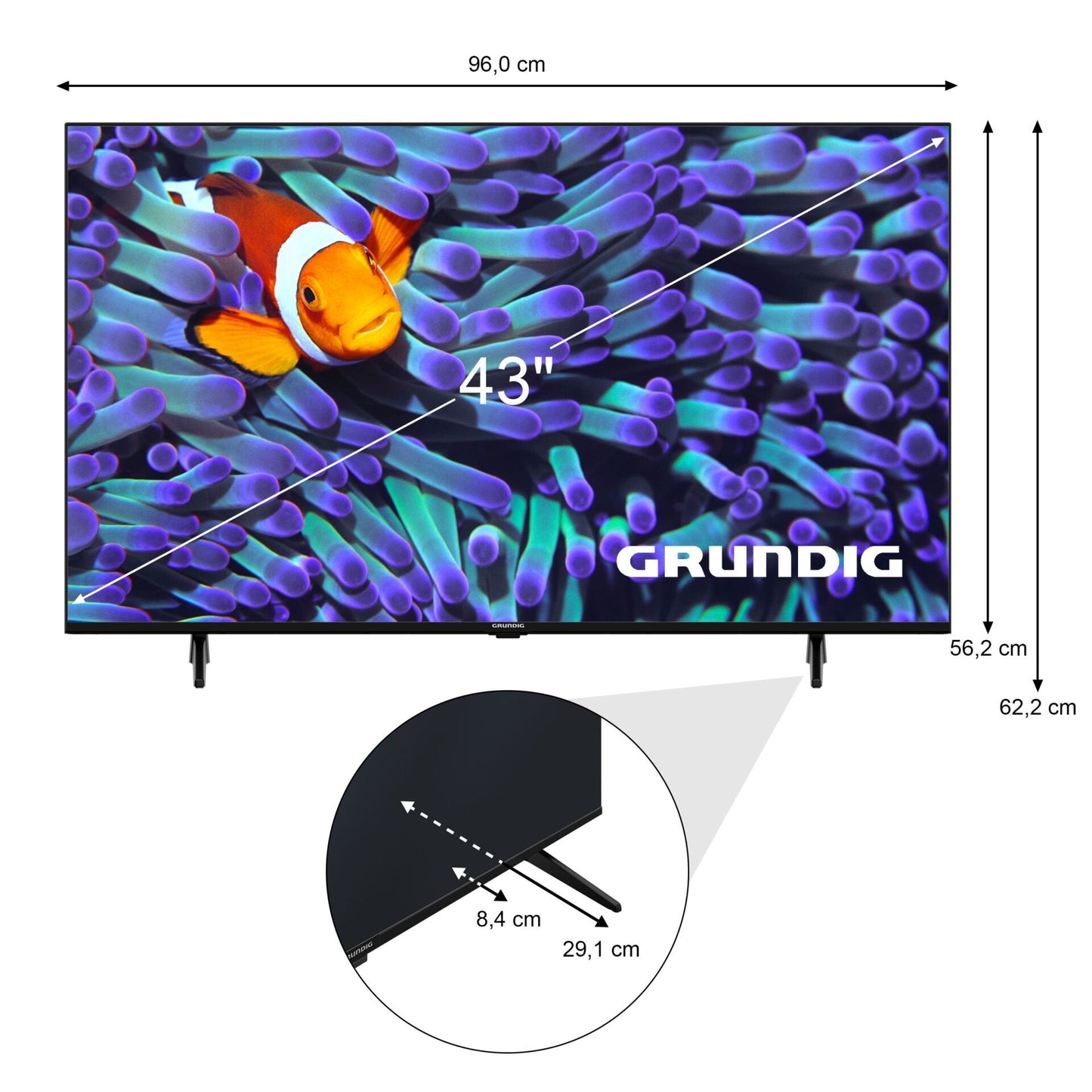 Grundig 43 VCE 223 black