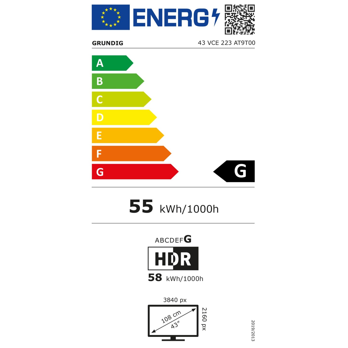 Grundig 43 VCE 223 black