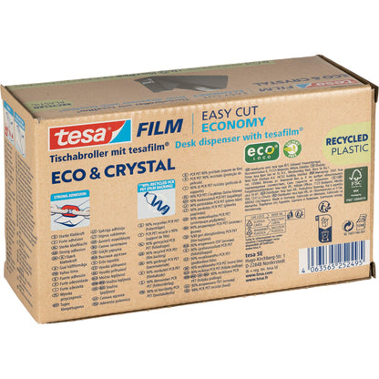 Tesa Klebefilm eco&crystal 19mm x 10m mit Abroller