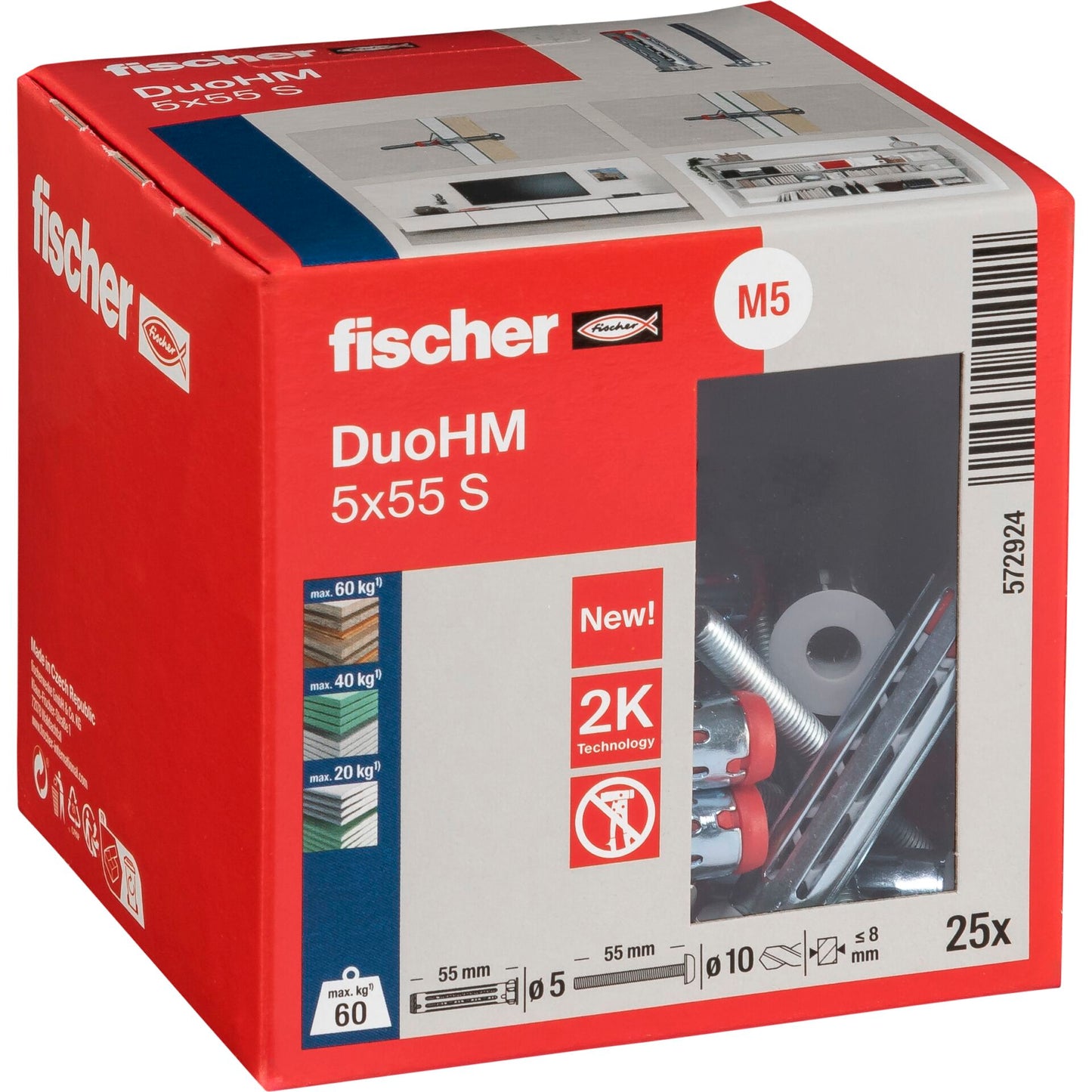 Fischer DuoHM 5x55 S TX 25 pcs.