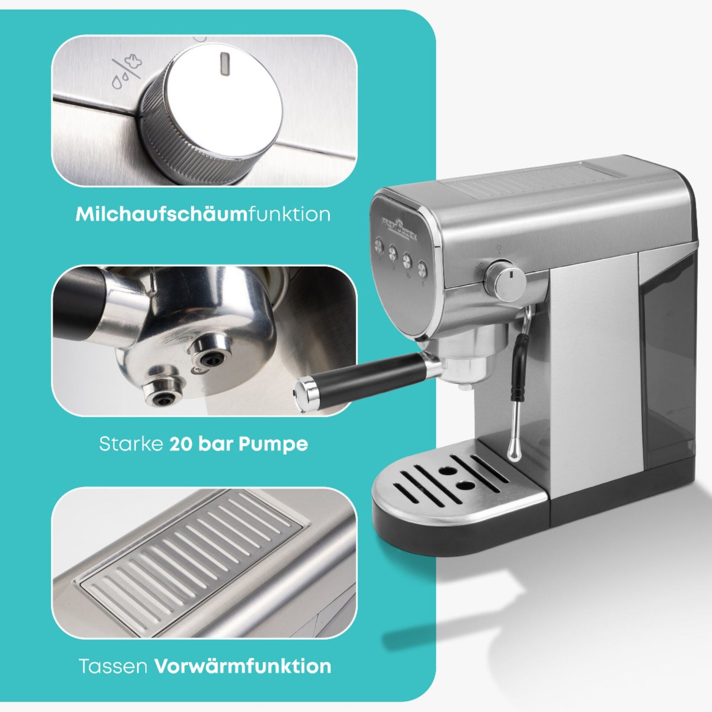 Proficook PC-ES-KA 1265 Siebträger und Kapsel