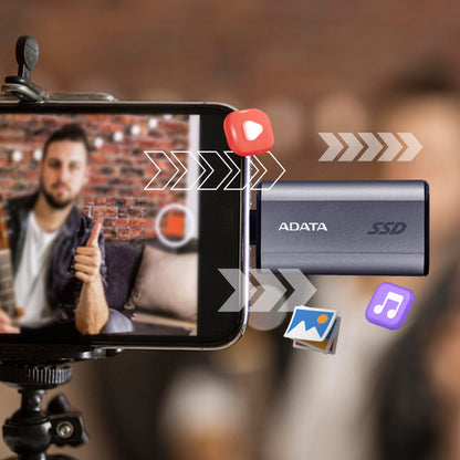 ADATA Externe SSD SC750      2TB Plug&Go Silver 1050/1000