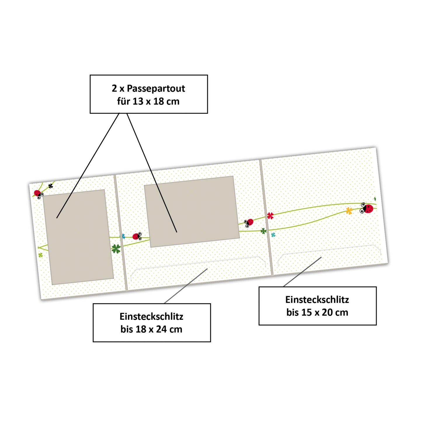 1x25 Daiber  Ladybug   13x18 Children Portrait folders 13308