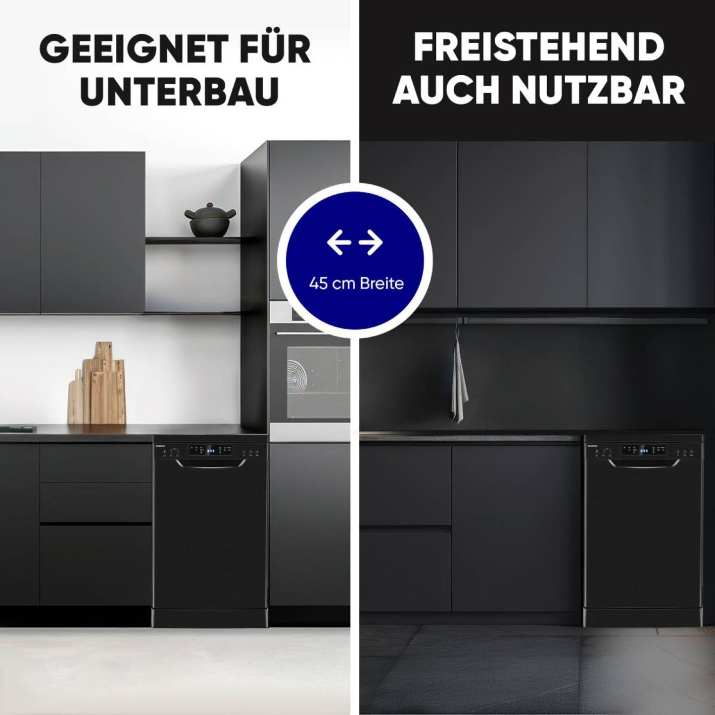 Bomann GSP 7418 black 45 cm