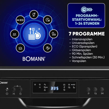 Bomann GSP 7418 black 45 cm