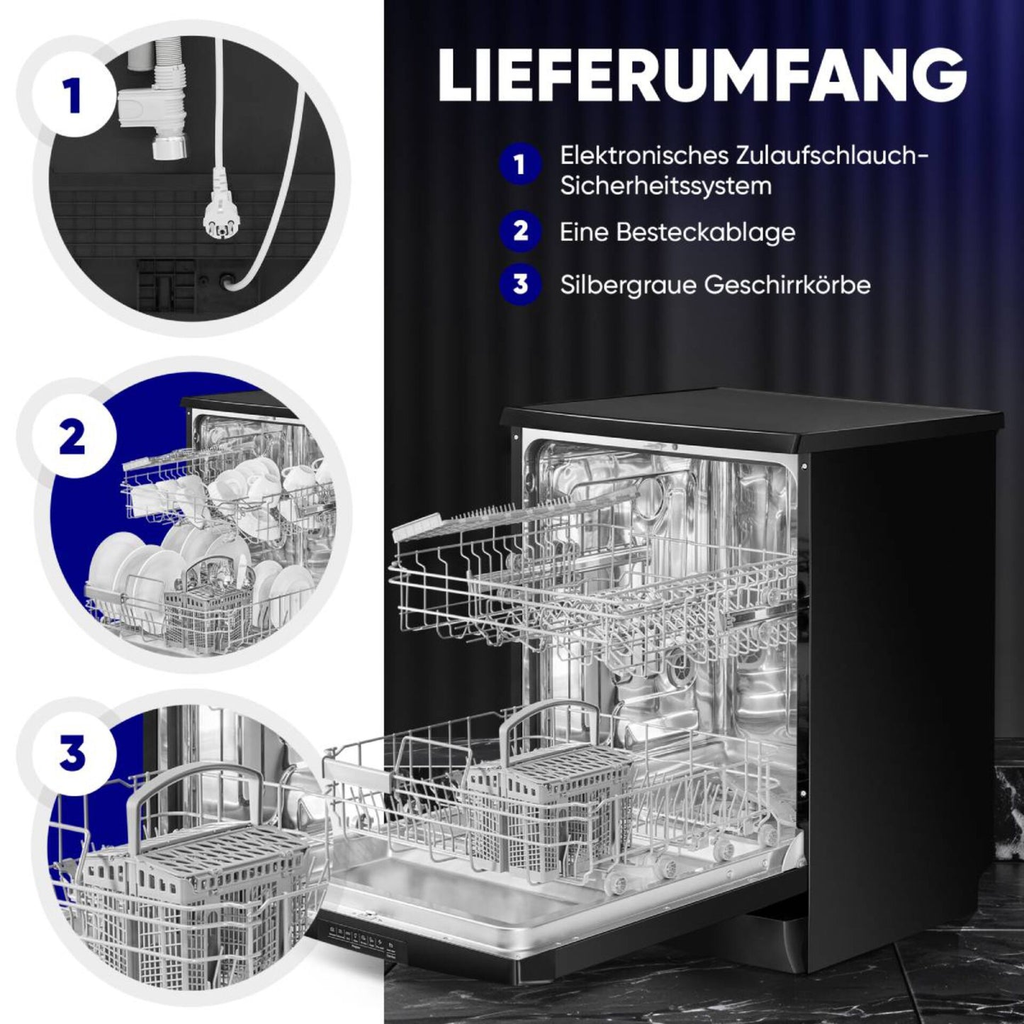 Bomann GSP 7419 black 60 cm