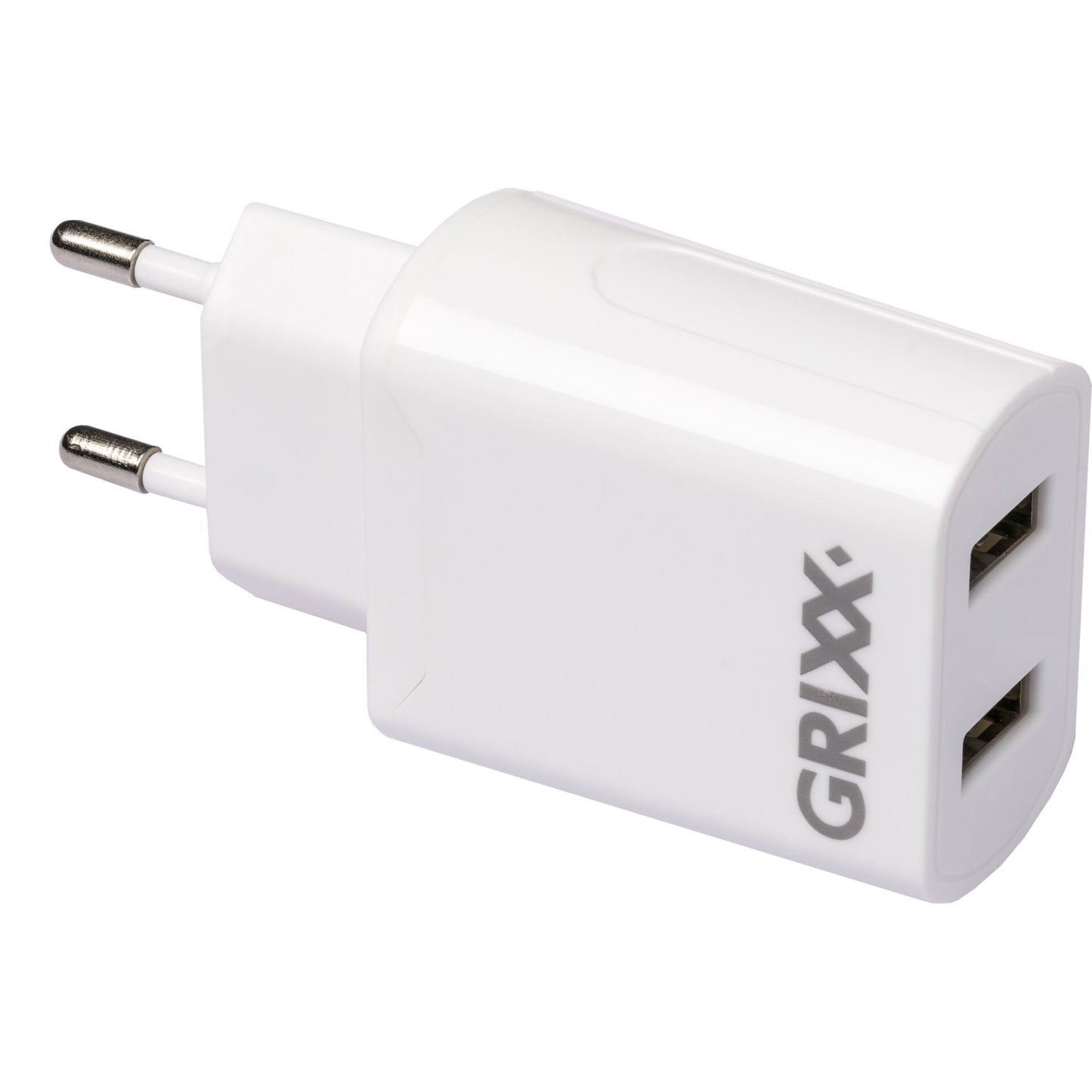 Grixx Power Adapter 220V White Dual USB A