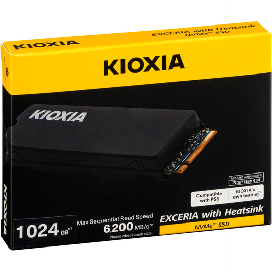 KIOXIA EXCERIA HeatSink NVMe 1TB M.2 2280 PCIe Gen4x4