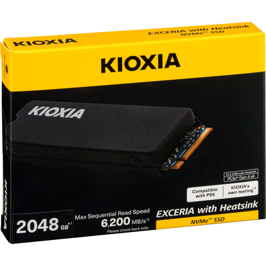KIOXIA EXCERIA HeatSink NVMe 2TB M.2 2280 PCIe Gen4x4