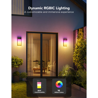 Govee RGBICWW Outdoor Wall Light