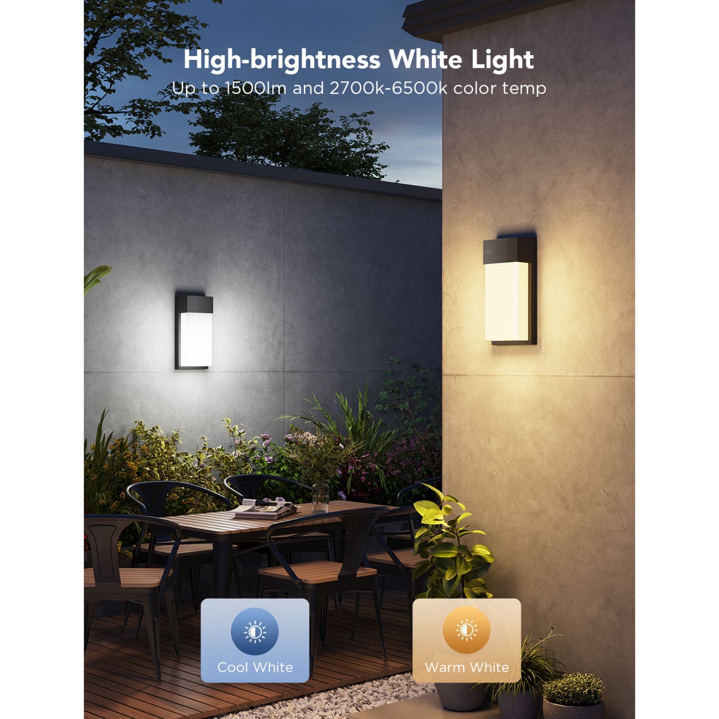 Govee RGBICWW Outdoor Wall Light