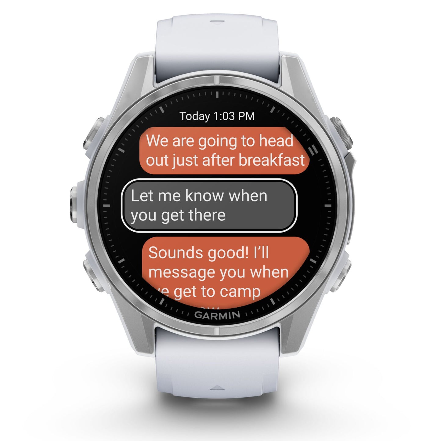 Garmin fenix 8 (43mm) Whitestone/Silver