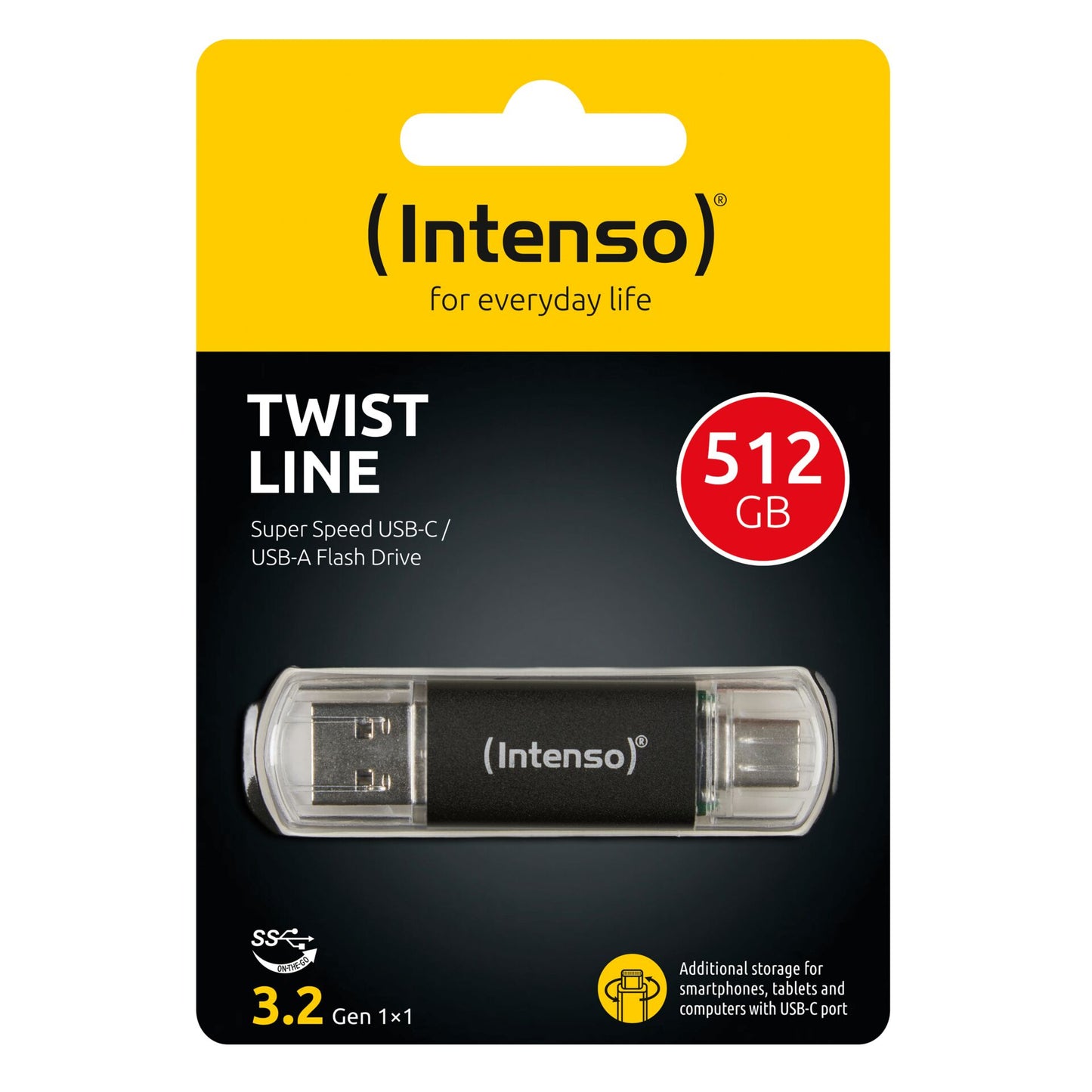 Intenso Twist Line         512GB USB Stick 3.2  USB-C & USB-A