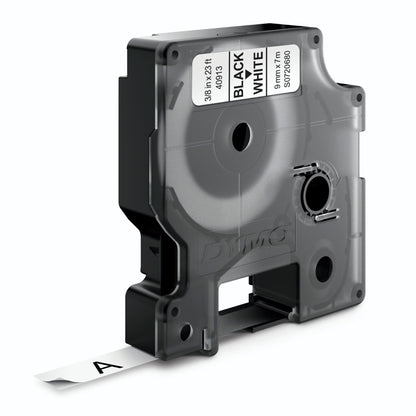 Dymo D1 9mm Black/White labels 40913