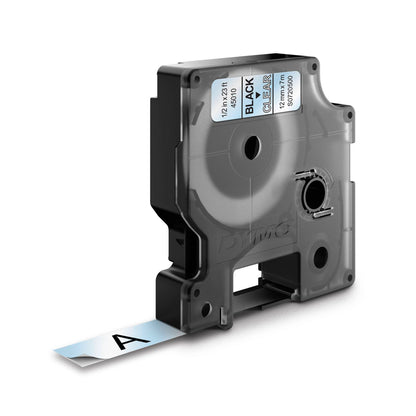 Dymo D1 12mm Black/Clear labels 45010